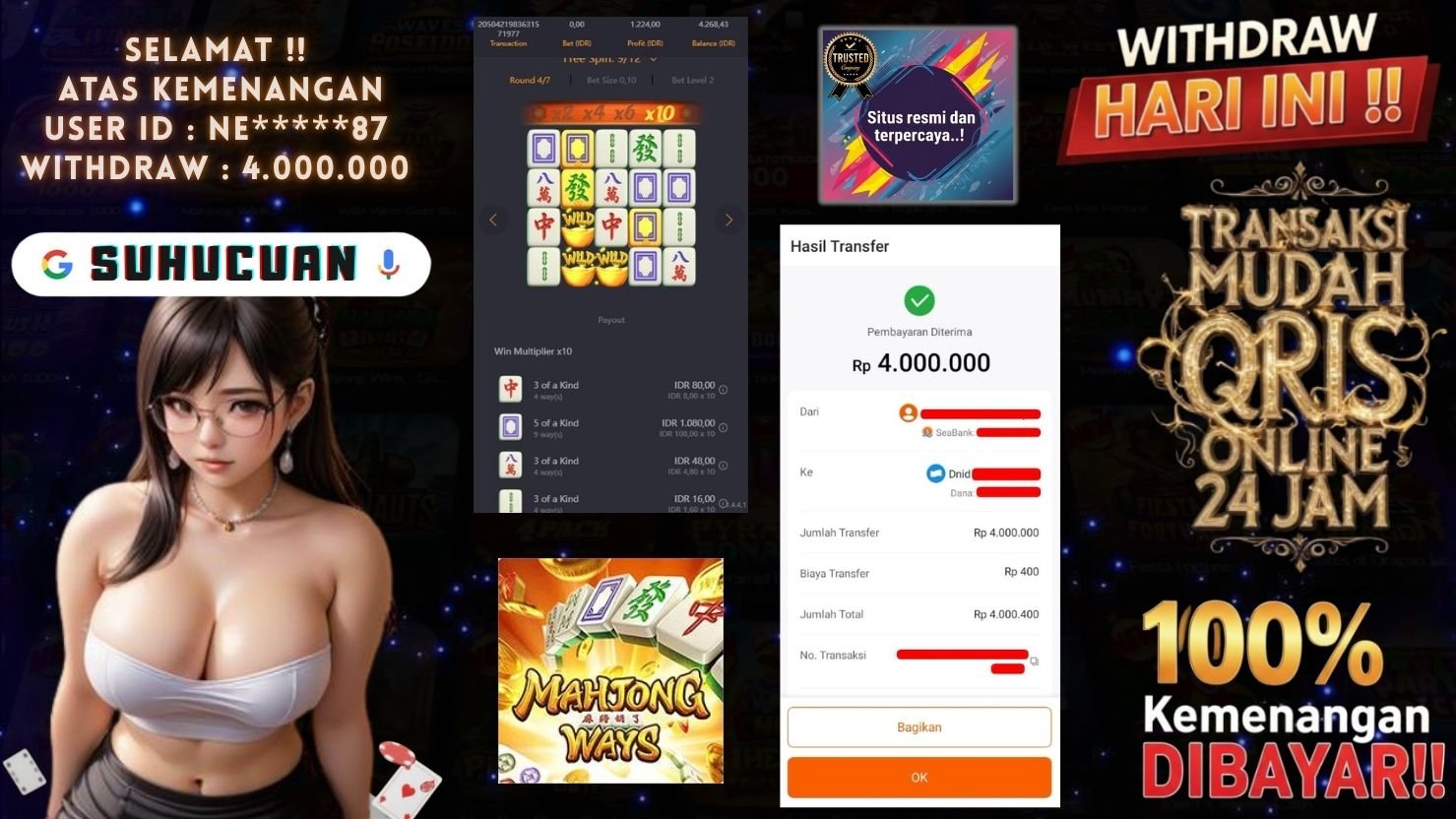 SUHUCUAN JACKPOT SLOT MAHJONG WAYS